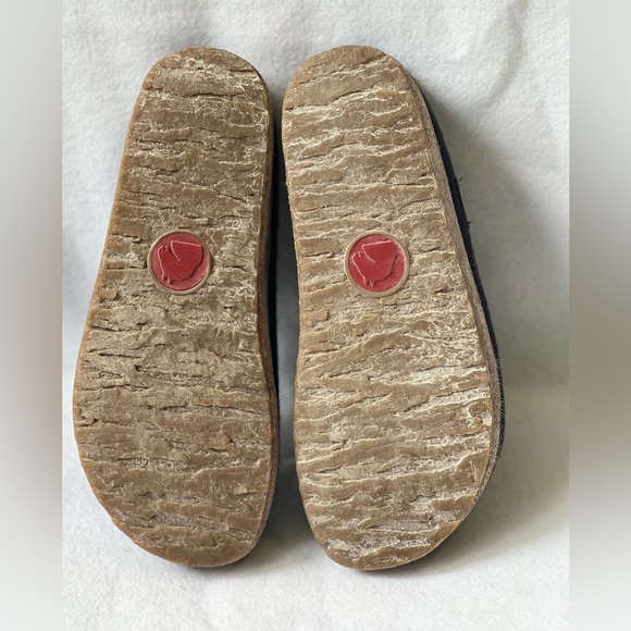 Haflinger Women’s Spirit Blue Wool Slippers - EU37 - US6 - Picture 7 of 9
